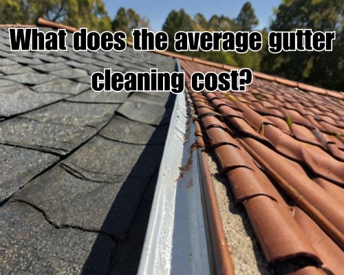 Clean lines of an unclogged gutter.