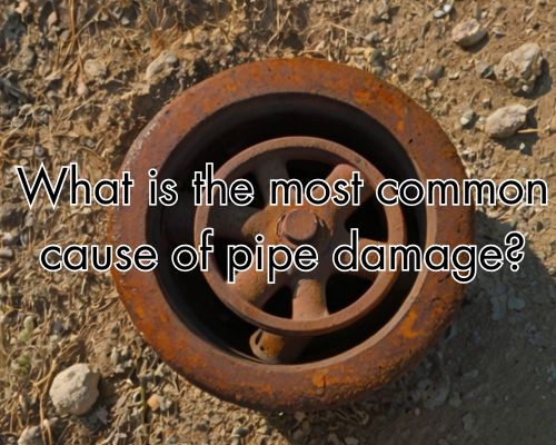 Decayed pipe showing signs of wear.