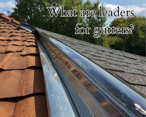 a clean aluminum gutter