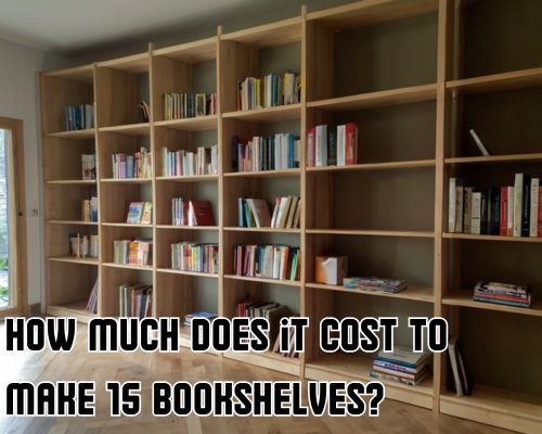 multiple shelves for books