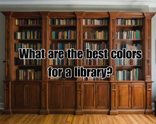 Expertly built library shelving.