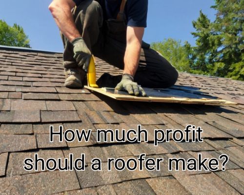 Roofer works with full focus on repairs.