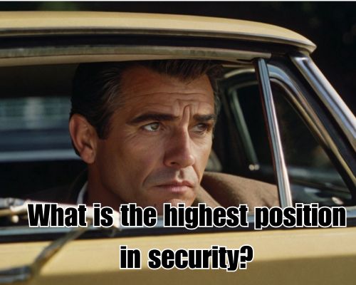 a security worker on duty