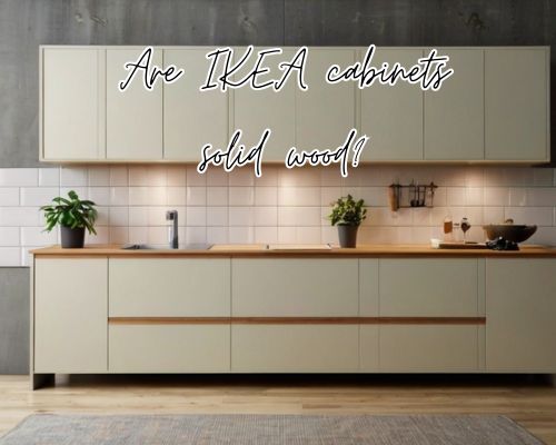an IKEA wooden cabinet